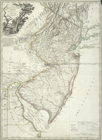 1778 Map of the Province of New Jersey  divided into East and West commonly called the Jerseys